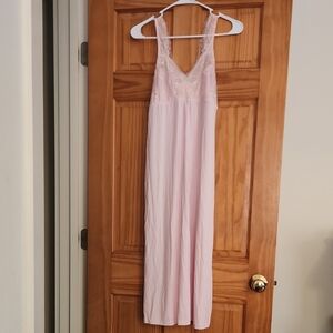 Vermont Country Store Pink Lace Nightgown